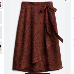 Le Lis Alanna Faux Wrap Midi Skirt
